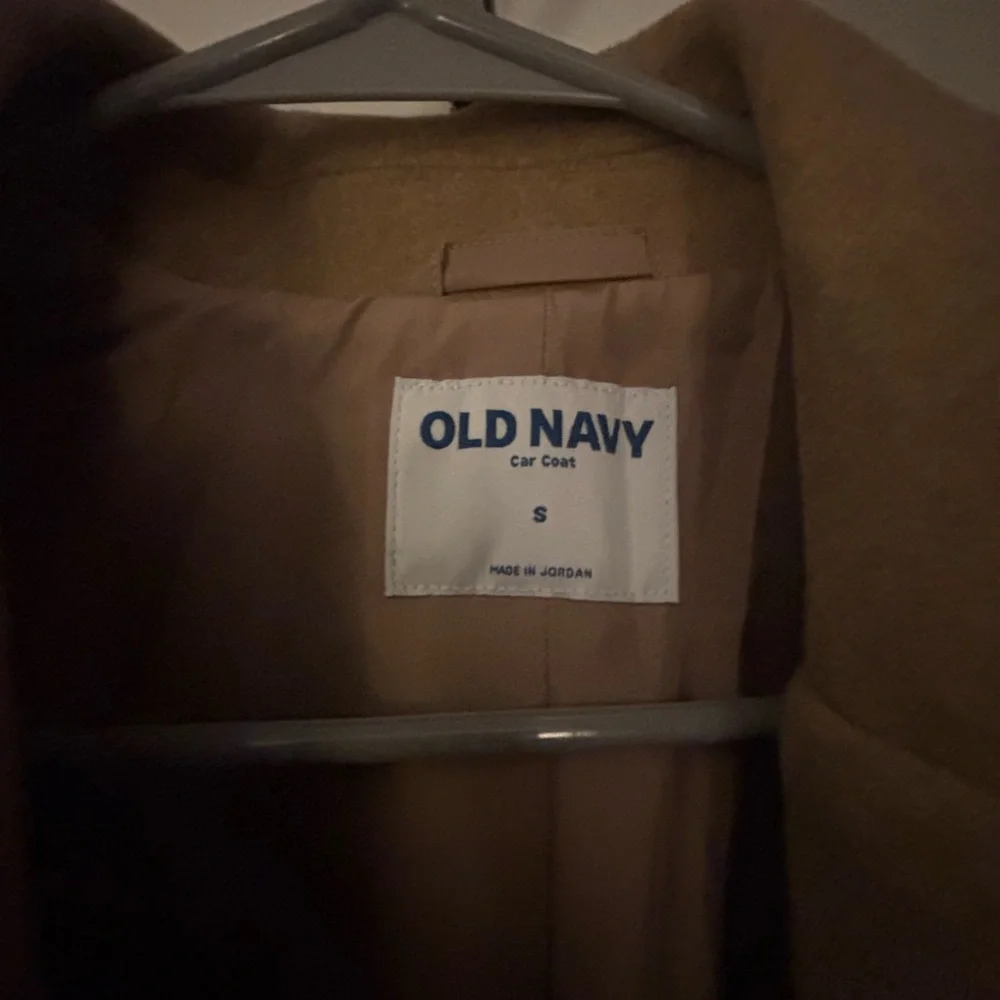 Old Navy Women's Tan Wool Coat (never worn) - Picture 2 of 3
